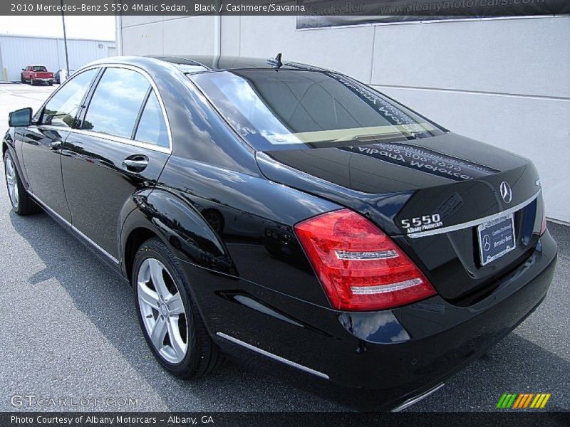Black / Cashmere/Savanna 2010 Mercedes-Benz S 550 4Matic Sedan