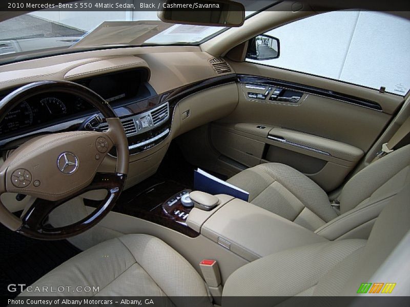 Black / Cashmere/Savanna 2010 Mercedes-Benz S 550 4Matic Sedan