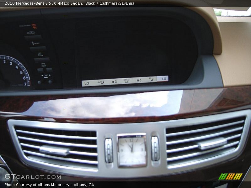 Black / Cashmere/Savanna 2010 Mercedes-Benz S 550 4Matic Sedan