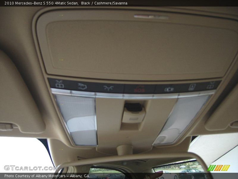 Black / Cashmere/Savanna 2010 Mercedes-Benz S 550 4Matic Sedan