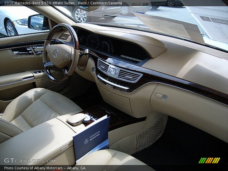 Black / Cashmere/Savanna 2010 Mercedes-Benz S 550 4Matic Sedan