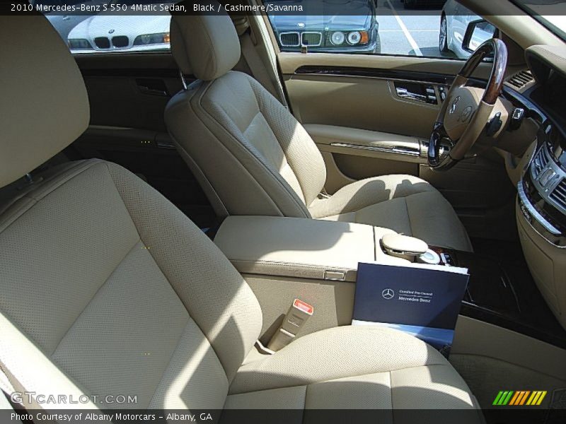 Black / Cashmere/Savanna 2010 Mercedes-Benz S 550 4Matic Sedan