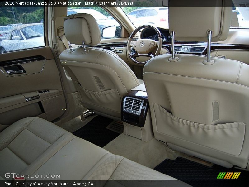 Black / Cashmere/Savanna 2010 Mercedes-Benz S 550 4Matic Sedan