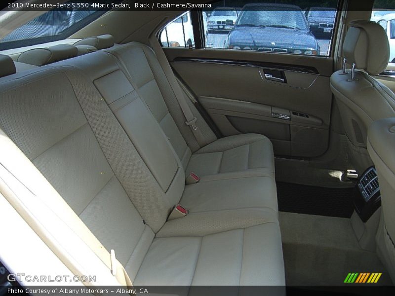 Black / Cashmere/Savanna 2010 Mercedes-Benz S 550 4Matic Sedan