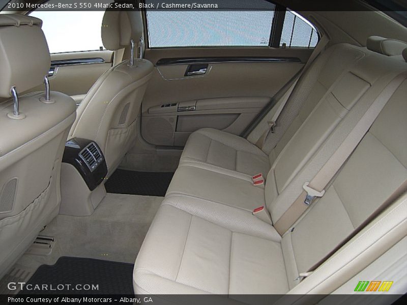 Black / Cashmere/Savanna 2010 Mercedes-Benz S 550 4Matic Sedan