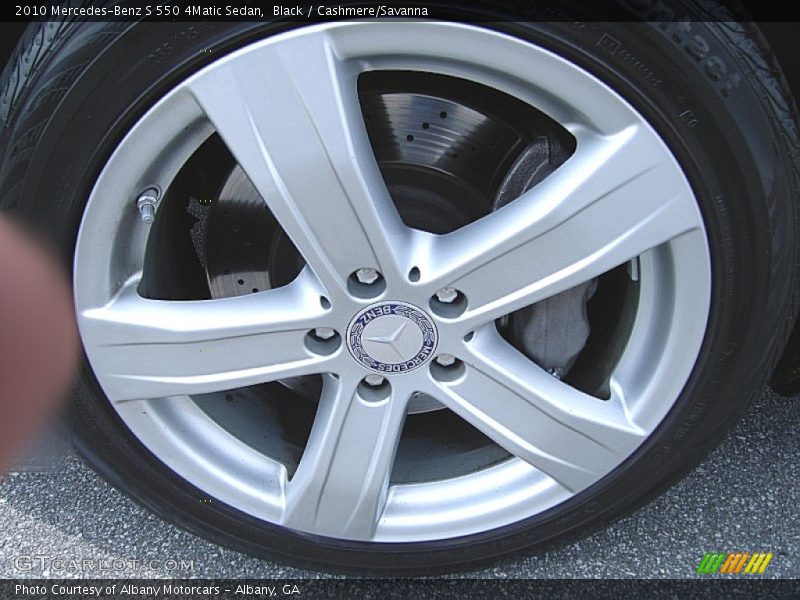 Black / Cashmere/Savanna 2010 Mercedes-Benz S 550 4Matic Sedan