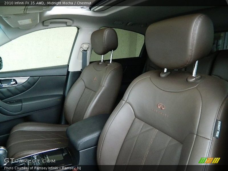  2010 FX 35 AWD Chestnut Interior