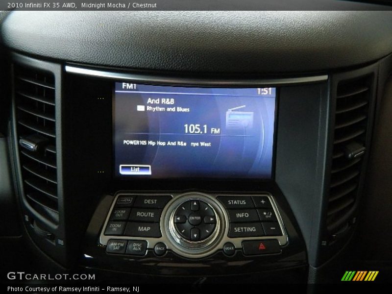 Midnight Mocha / Chestnut 2010 Infiniti FX 35 AWD