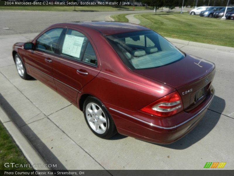 Bordeaux Red Metallic / Java 2004 Mercedes-Benz C 240 4Matic Sedan