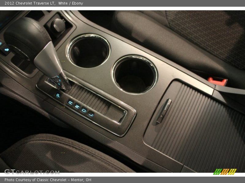 White / Ebony 2012 Chevrolet Traverse LT