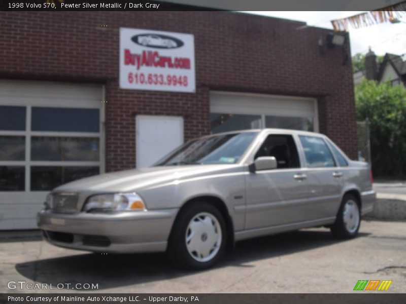 Pewter Silver Metallic / Dark Gray 1998 Volvo S70
