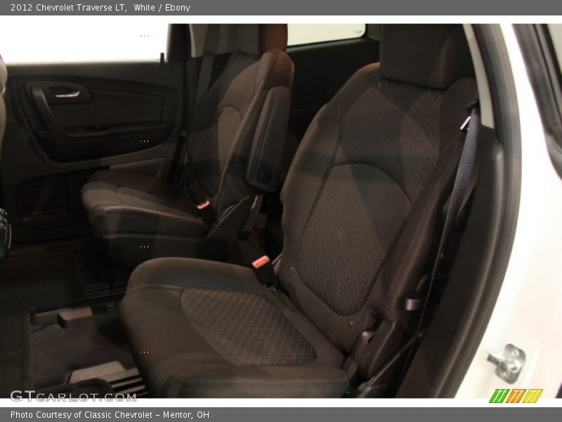 White / Ebony 2012 Chevrolet Traverse LT