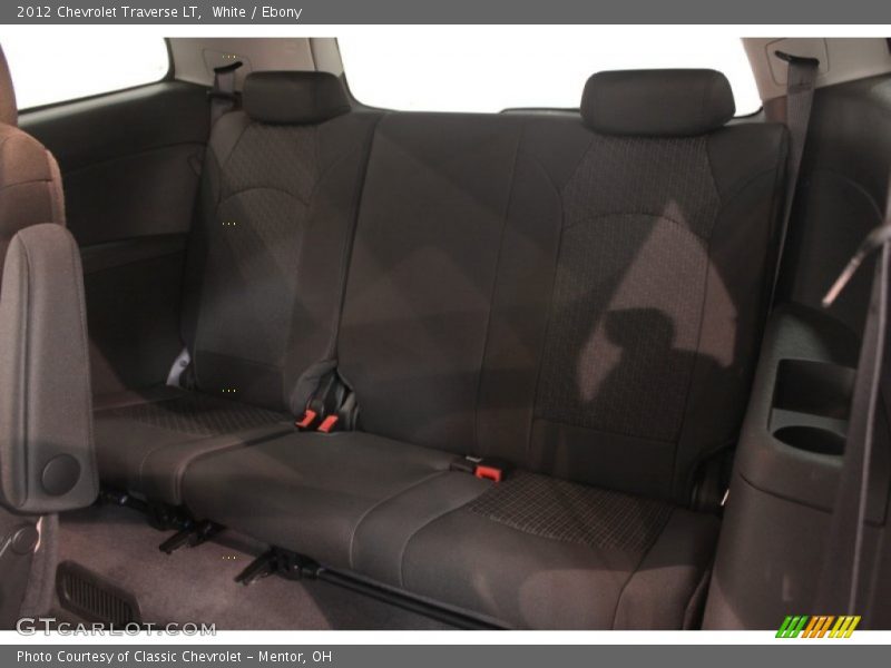 White / Ebony 2012 Chevrolet Traverse LT