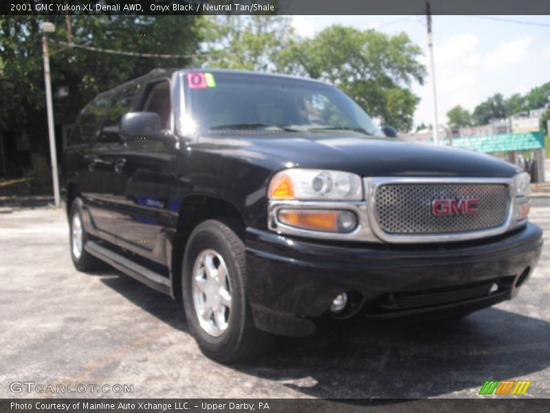Onyx Black / Neutral Tan/Shale 2001 GMC Yukon XL Denali AWD