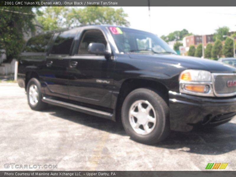 Onyx Black / Neutral Tan/Shale 2001 GMC Yukon XL Denali AWD