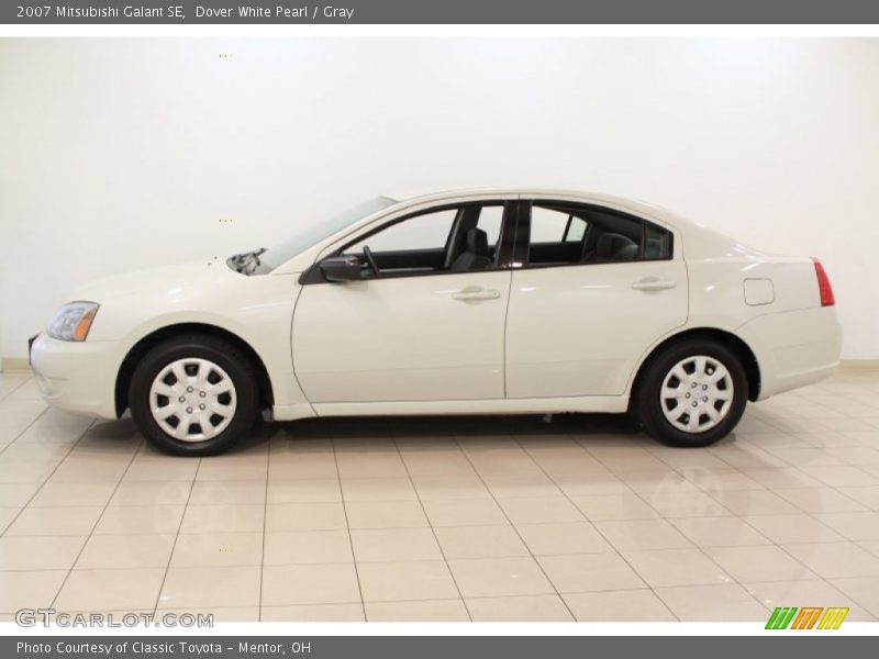 Dover White Pearl / Gray 2007 Mitsubishi Galant SE