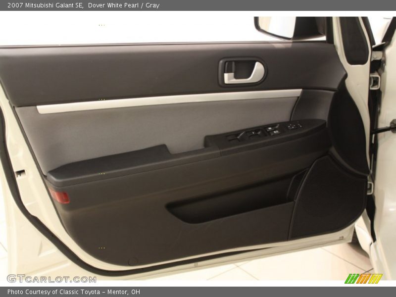Dover White Pearl / Gray 2007 Mitsubishi Galant SE