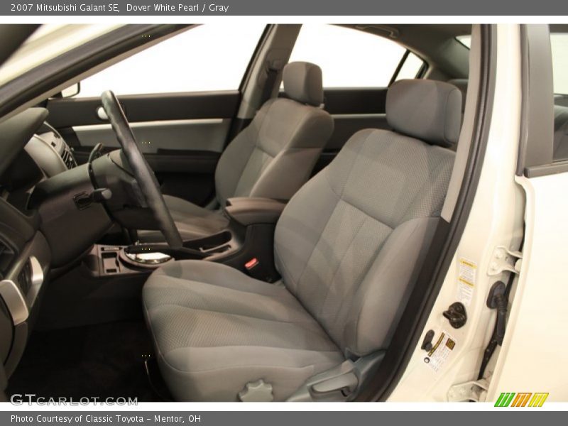 Dover White Pearl / Gray 2007 Mitsubishi Galant SE