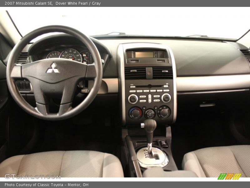Dover White Pearl / Gray 2007 Mitsubishi Galant SE