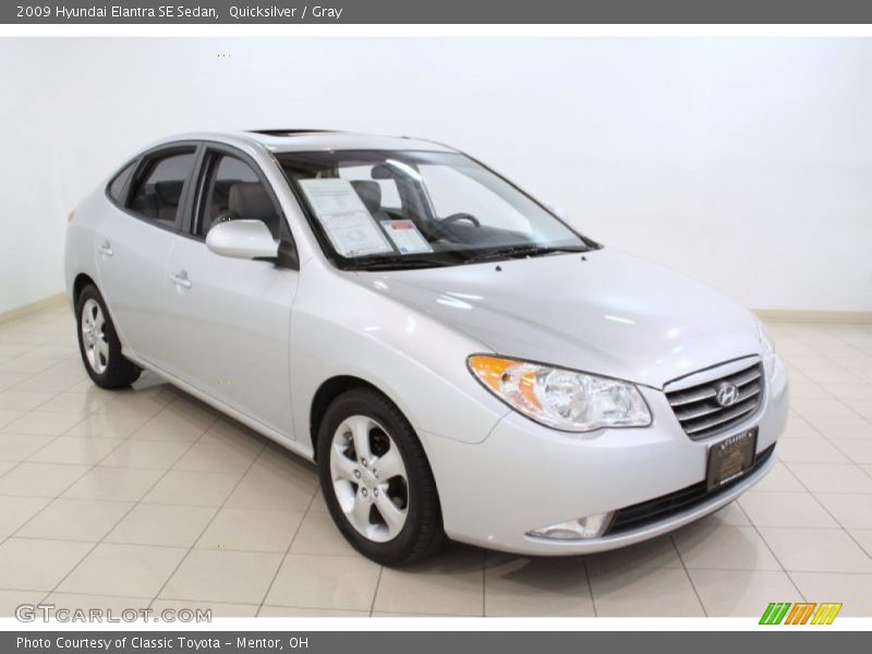 Quicksilver / Gray 2009 Hyundai Elantra SE Sedan