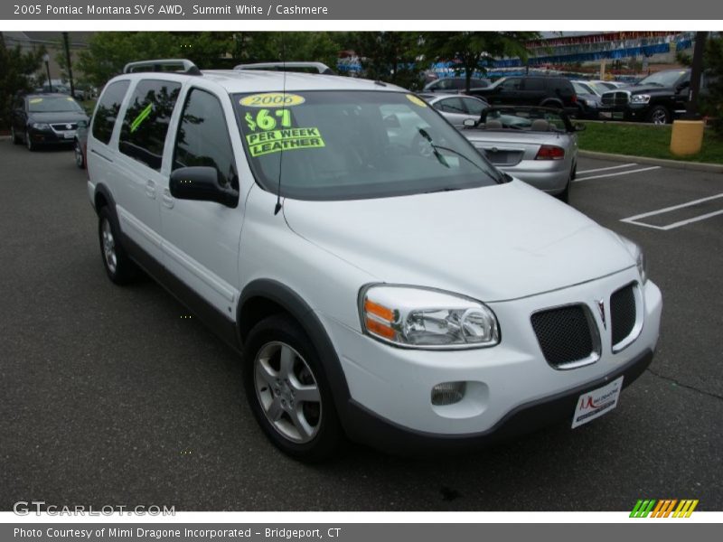 Summit White / Cashmere 2005 Pontiac Montana SV6 AWD