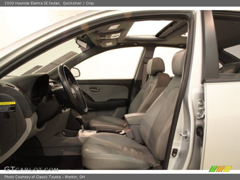 Quicksilver / Gray 2009 Hyundai Elantra SE Sedan
