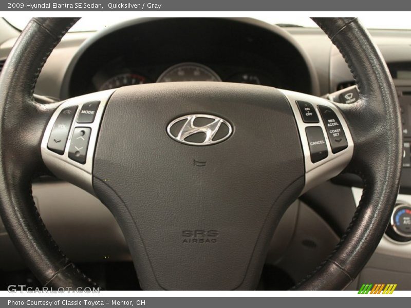 Quicksilver / Gray 2009 Hyundai Elantra SE Sedan