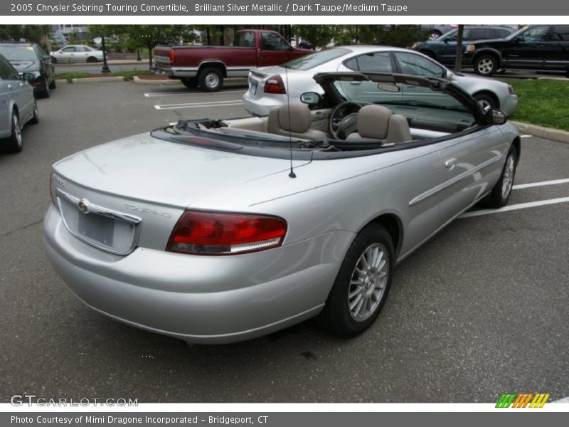 Brilliant Silver Metallic / Dark Taupe/Medium Taupe 2005 Chrysler Sebring Touring Convertible