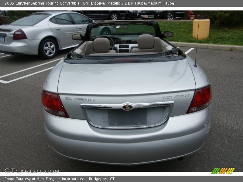 Brilliant Silver Metallic / Dark Taupe/Medium Taupe 2005 Chrysler Sebring Touring Convertible