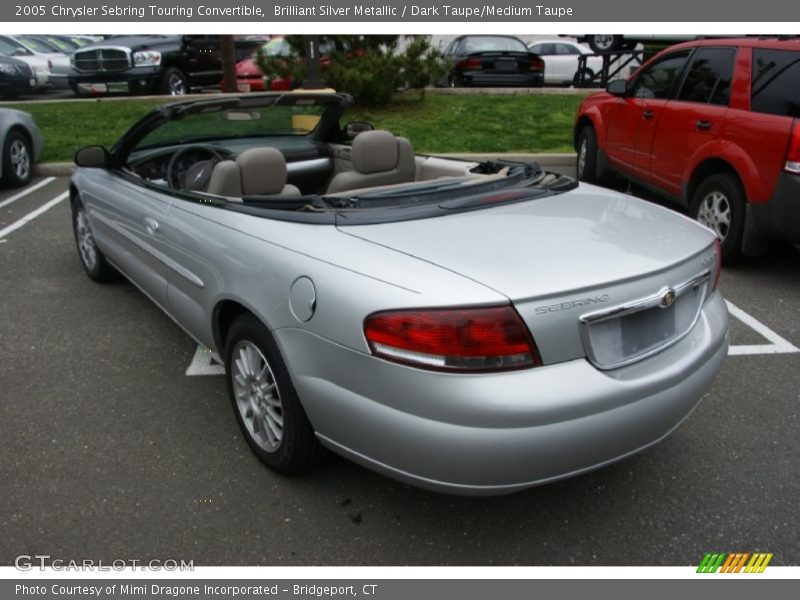 Brilliant Silver Metallic / Dark Taupe/Medium Taupe 2005 Chrysler Sebring Touring Convertible