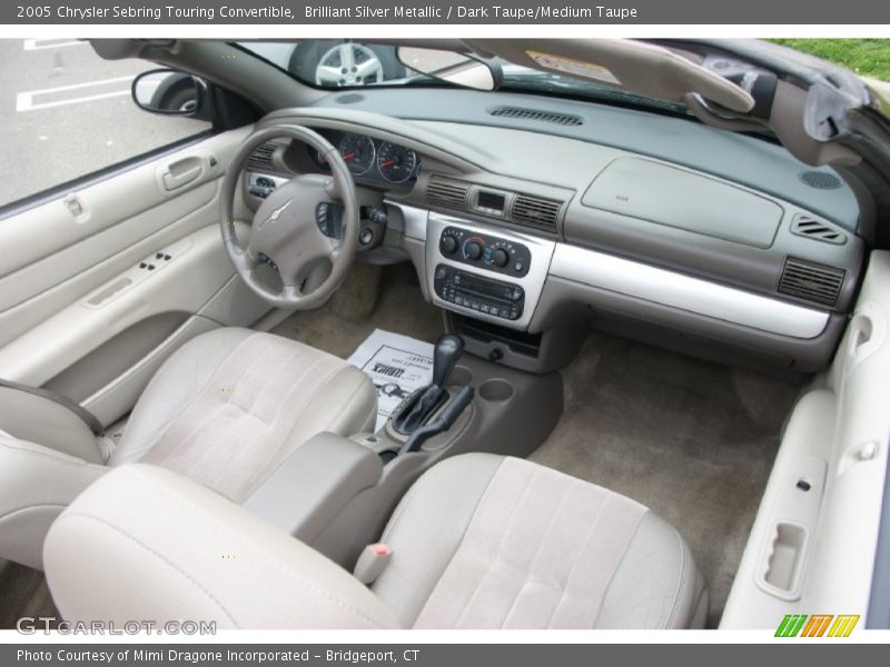Brilliant Silver Metallic / Dark Taupe/Medium Taupe 2005 Chrysler Sebring Touring Convertible