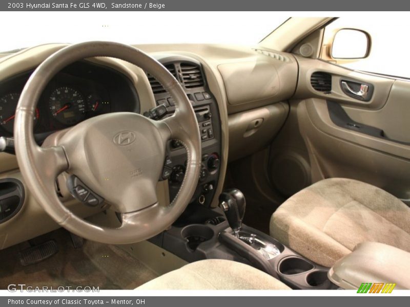Sandstone / Beige 2003 Hyundai Santa Fe GLS 4WD