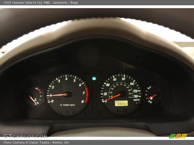 Sandstone / Beige 2003 Hyundai Santa Fe GLS 4WD