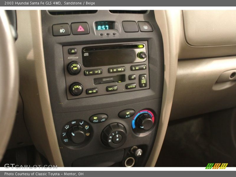 Sandstone / Beige 2003 Hyundai Santa Fe GLS 4WD