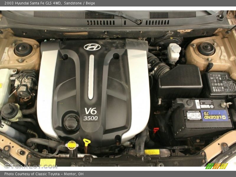  2003 Santa Fe GLS 4WD Engine - 3.5 Liter DOHC 24-Valve V6