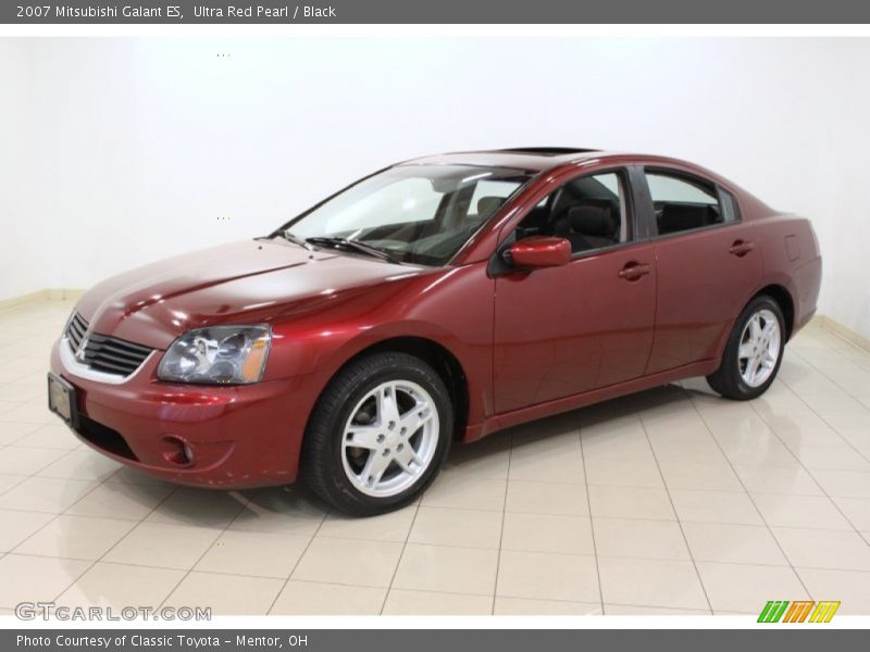 Ultra Red Pearl / Black 2007 Mitsubishi Galant ES