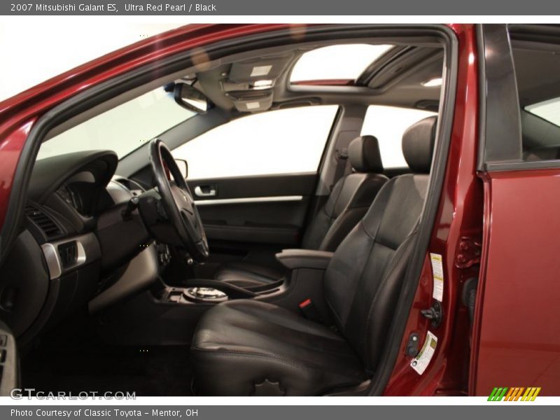 Ultra Red Pearl / Black 2007 Mitsubishi Galant ES