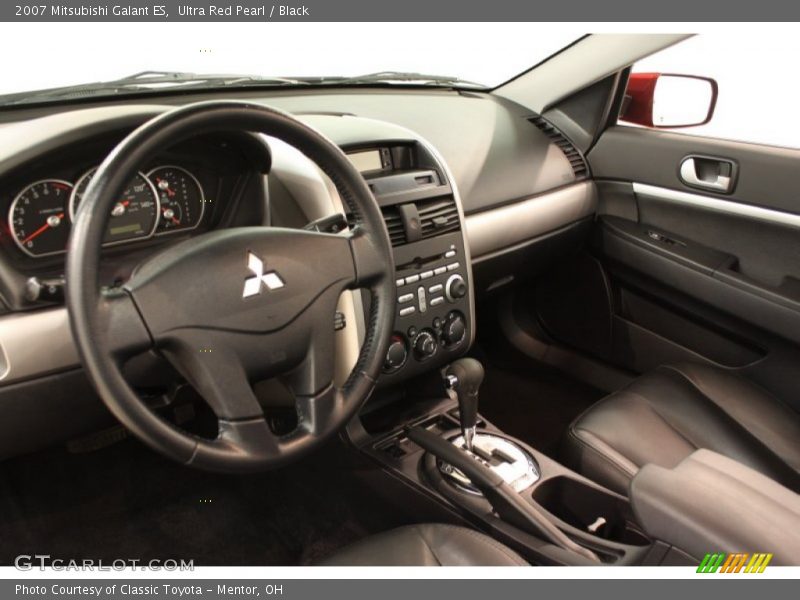 Ultra Red Pearl / Black 2007 Mitsubishi Galant ES