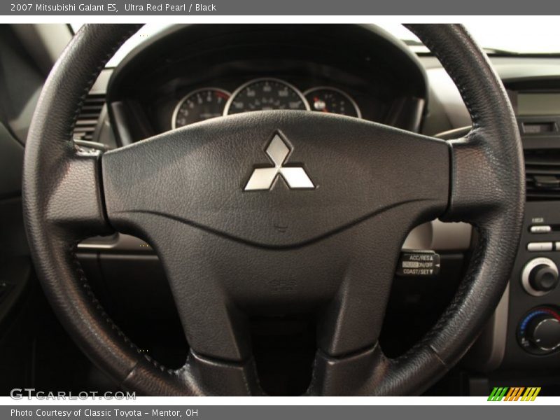 Ultra Red Pearl / Black 2007 Mitsubishi Galant ES