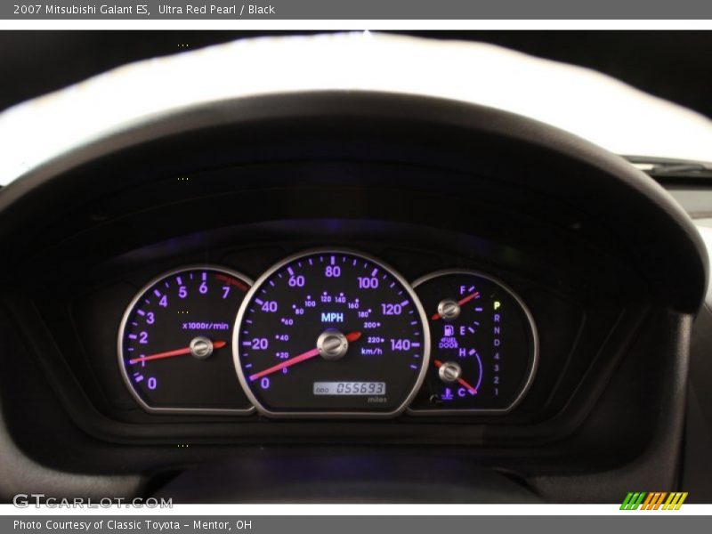 Ultra Red Pearl / Black 2007 Mitsubishi Galant ES