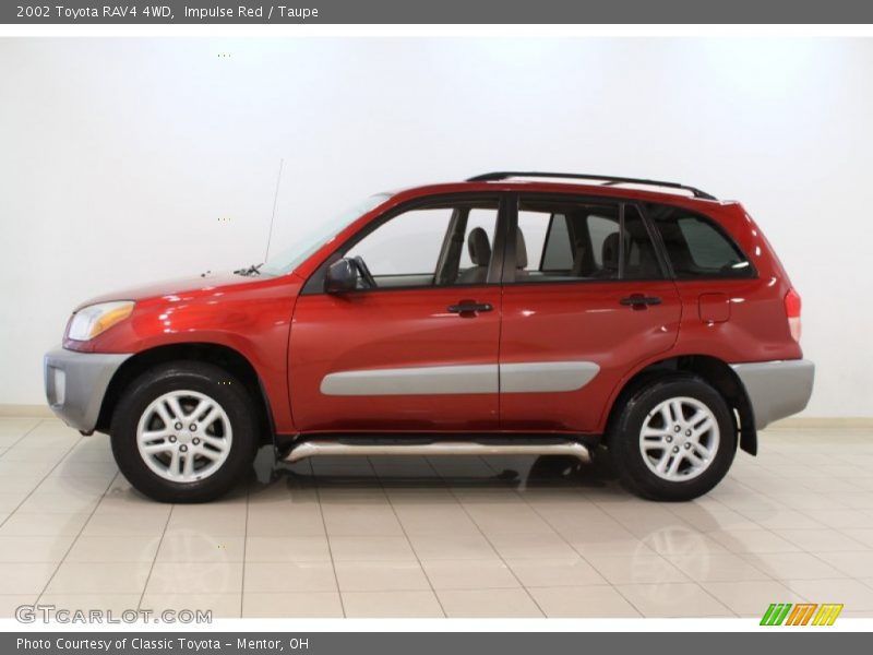 Impulse Red / Taupe 2002 Toyota RAV4 4WD