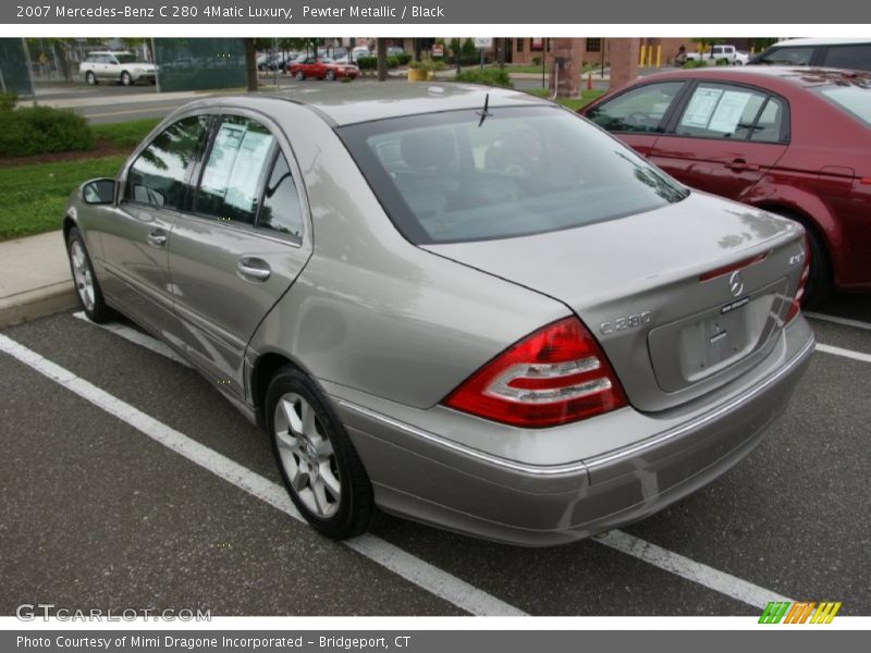 Pewter Metallic / Black 2007 Mercedes-Benz C 280 4Matic Luxury