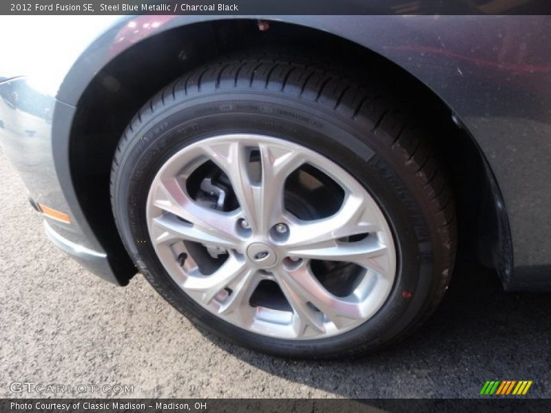 Steel Blue Metallic / Charcoal Black 2012 Ford Fusion SE