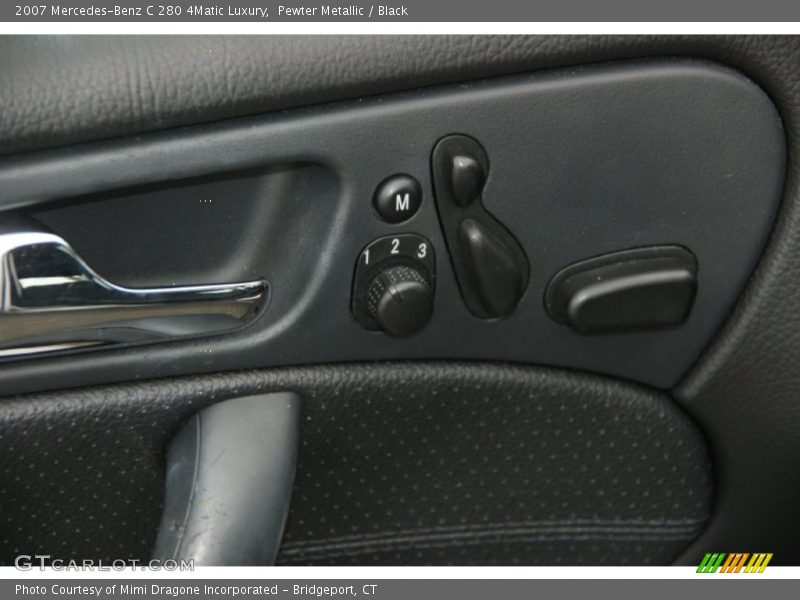 Pewter Metallic / Black 2007 Mercedes-Benz C 280 4Matic Luxury