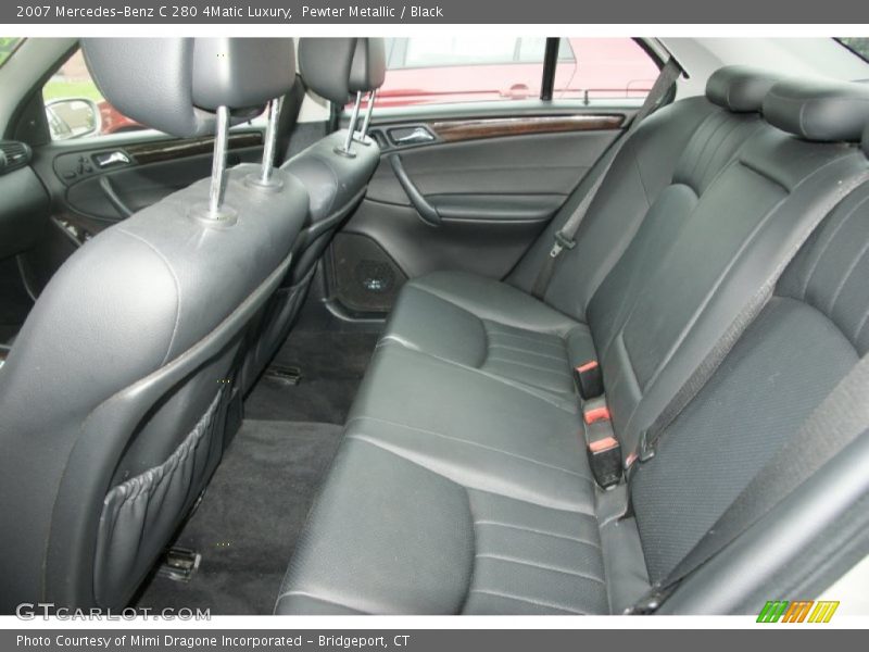Pewter Metallic / Black 2007 Mercedes-Benz C 280 4Matic Luxury