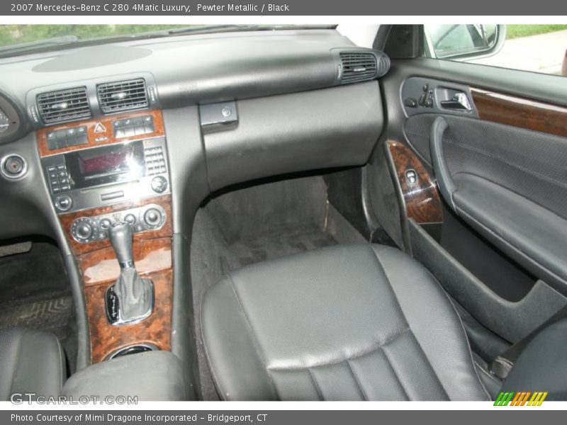 Pewter Metallic / Black 2007 Mercedes-Benz C 280 4Matic Luxury