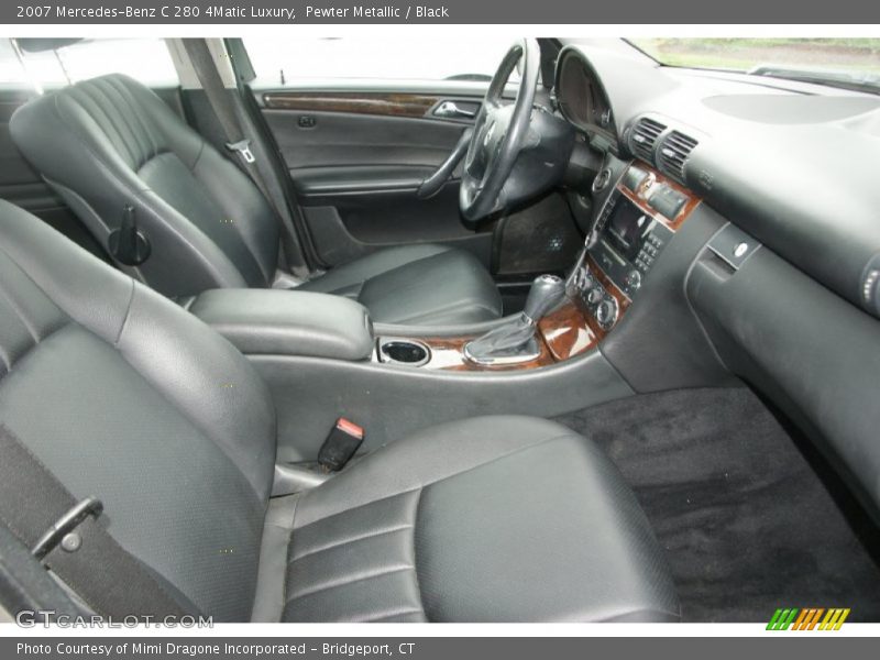 Pewter Metallic / Black 2007 Mercedes-Benz C 280 4Matic Luxury