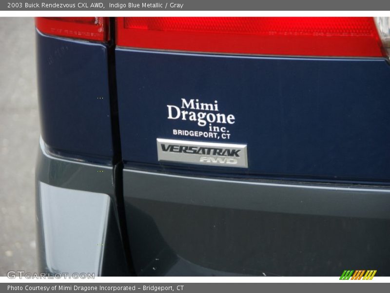 Indigo Blue Metallic / Gray 2003 Buick Rendezvous CXL AWD