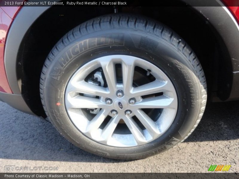 Ruby Red Metallic / Charcoal Black 2013 Ford Explorer XLT EcoBoost