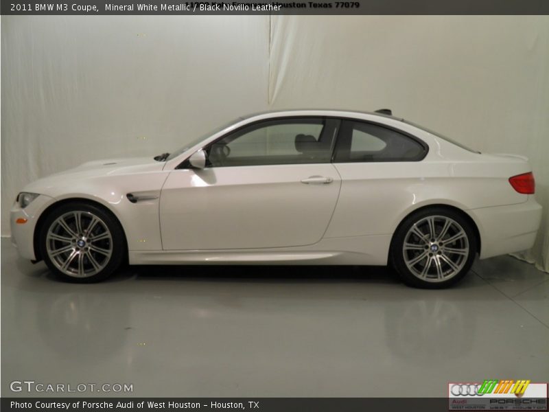 Mineral White Metallic / Black Novillo Leather 2011 BMW M3 Coupe